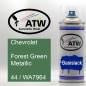 Preview: Chevrolet, Forest Green Metallic, 44 / WA7964: 400ml Sprühdose, von ATW Autoteile West.